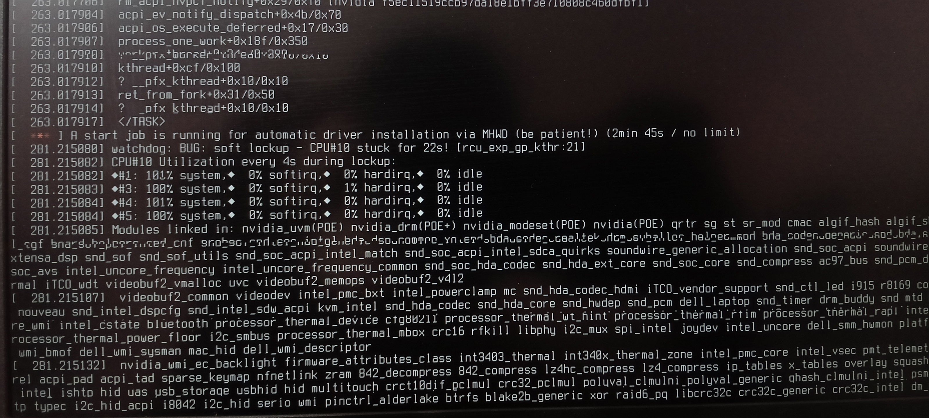 It stucks at this point while installing Garuda linux