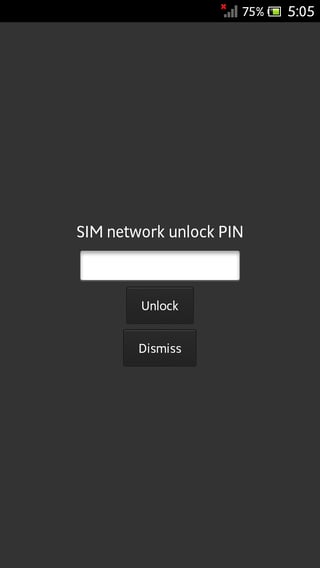 Message: SIM network unlock PIN