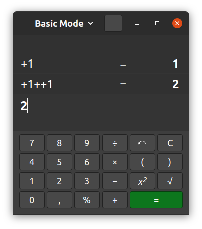Attachment with Calculator screen