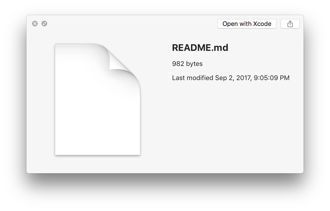 Markdown file macOS Quick Look