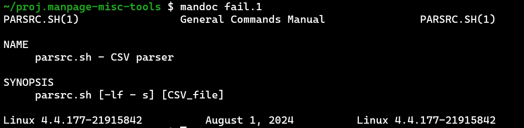 Result of rendering with mandoc(1)