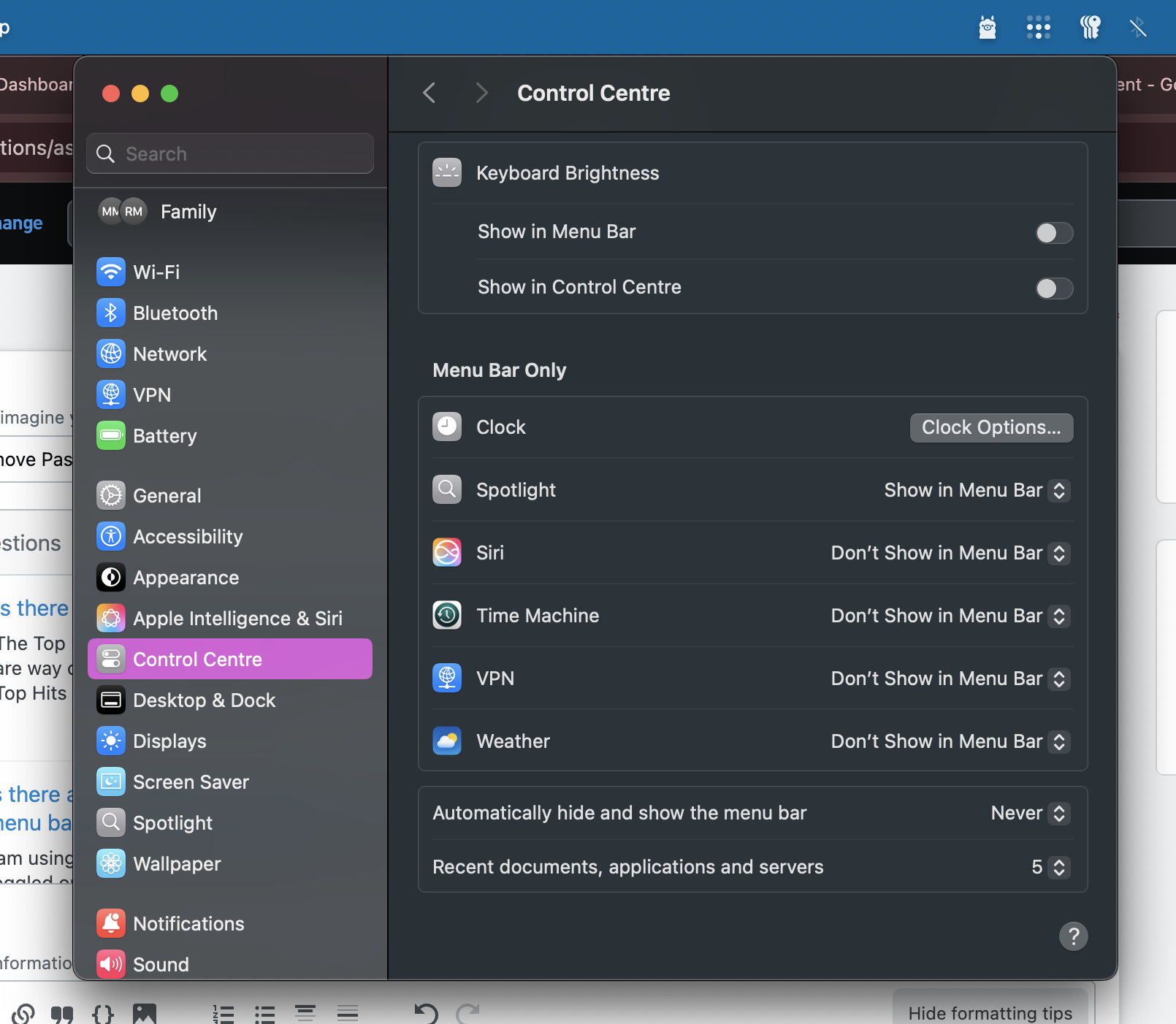 Control Center