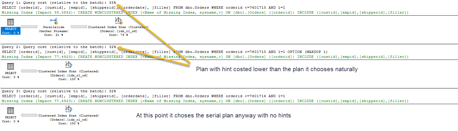 SSMS Execution Plan Images