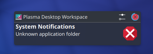 Discover Store error popup