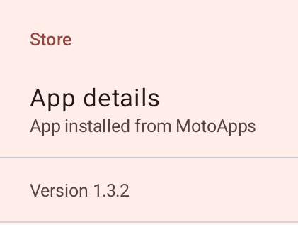 App information 