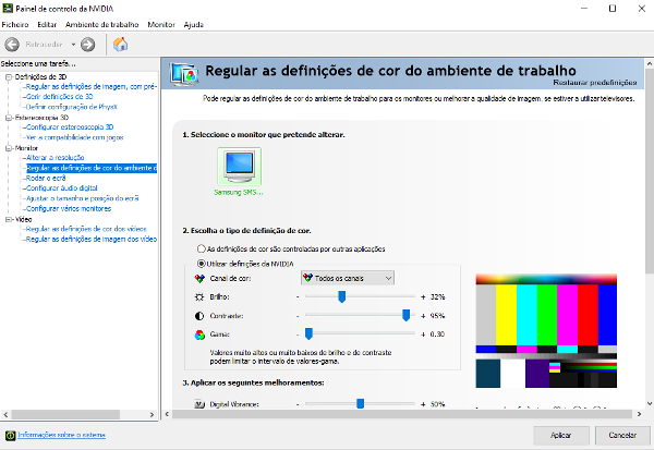 NVIDIA tool to set brightness, contrast, and gamma