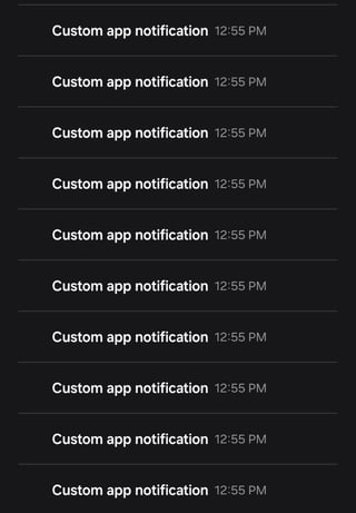 notification history