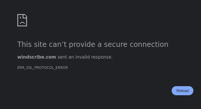 browser can not connect
