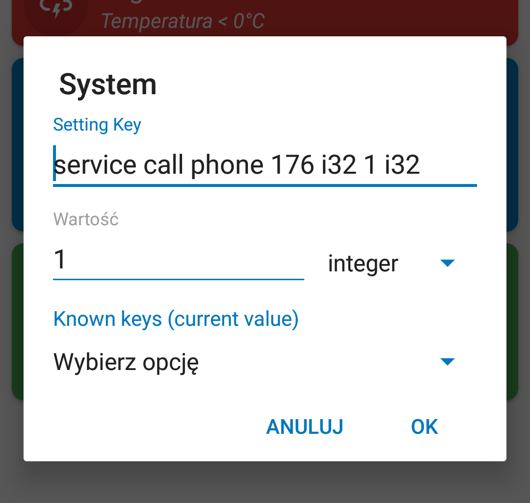MacroDroid settings