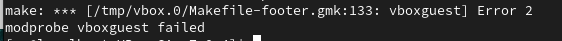 modprobe vboxguest fail
