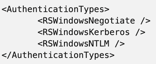 XML config snippet