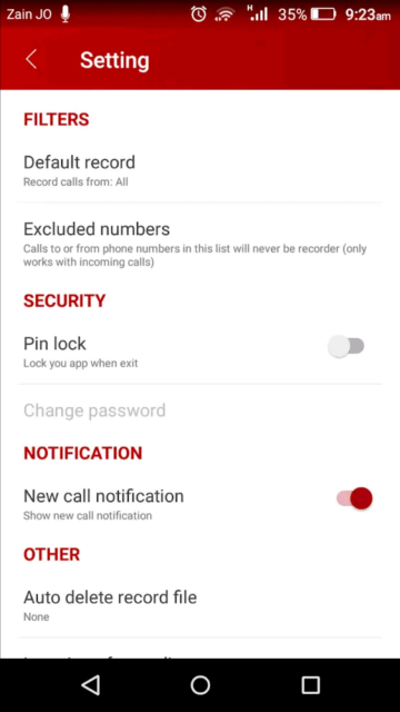 Mega Call Recorder Advanced Screenshot 5