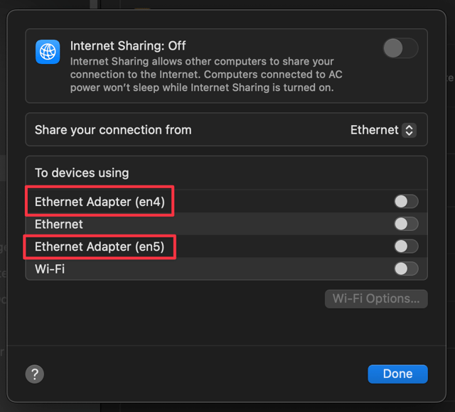 internet sharing