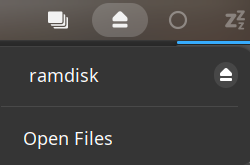 Removable drive menu