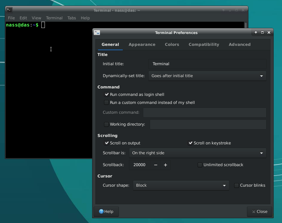 x-terminal-emulator in xfce