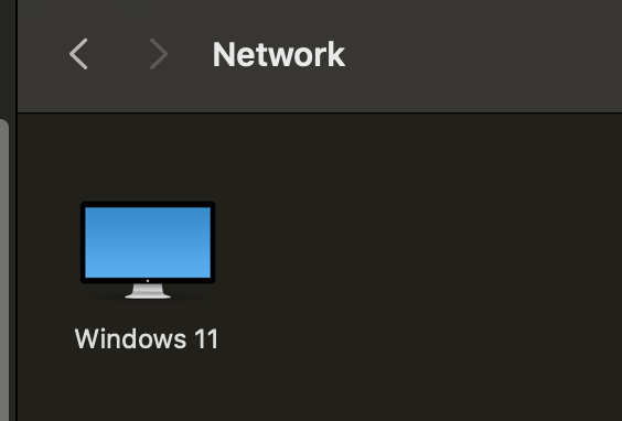 Network in finder