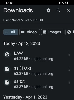 Download list