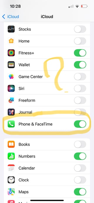 iCloud Settings