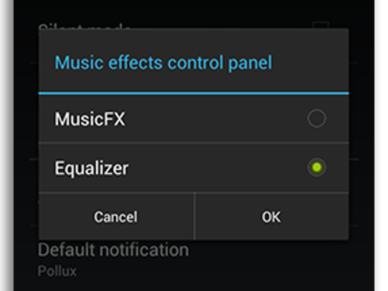 Music Effects Control Panel
