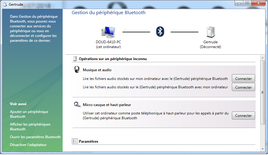 Bluetooth Issue