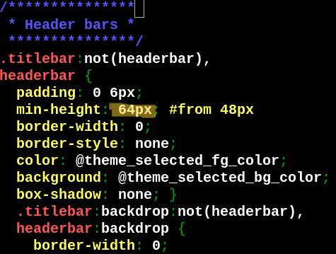 modified codeline
