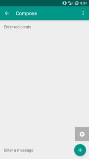 screenshot of app with status bar tint