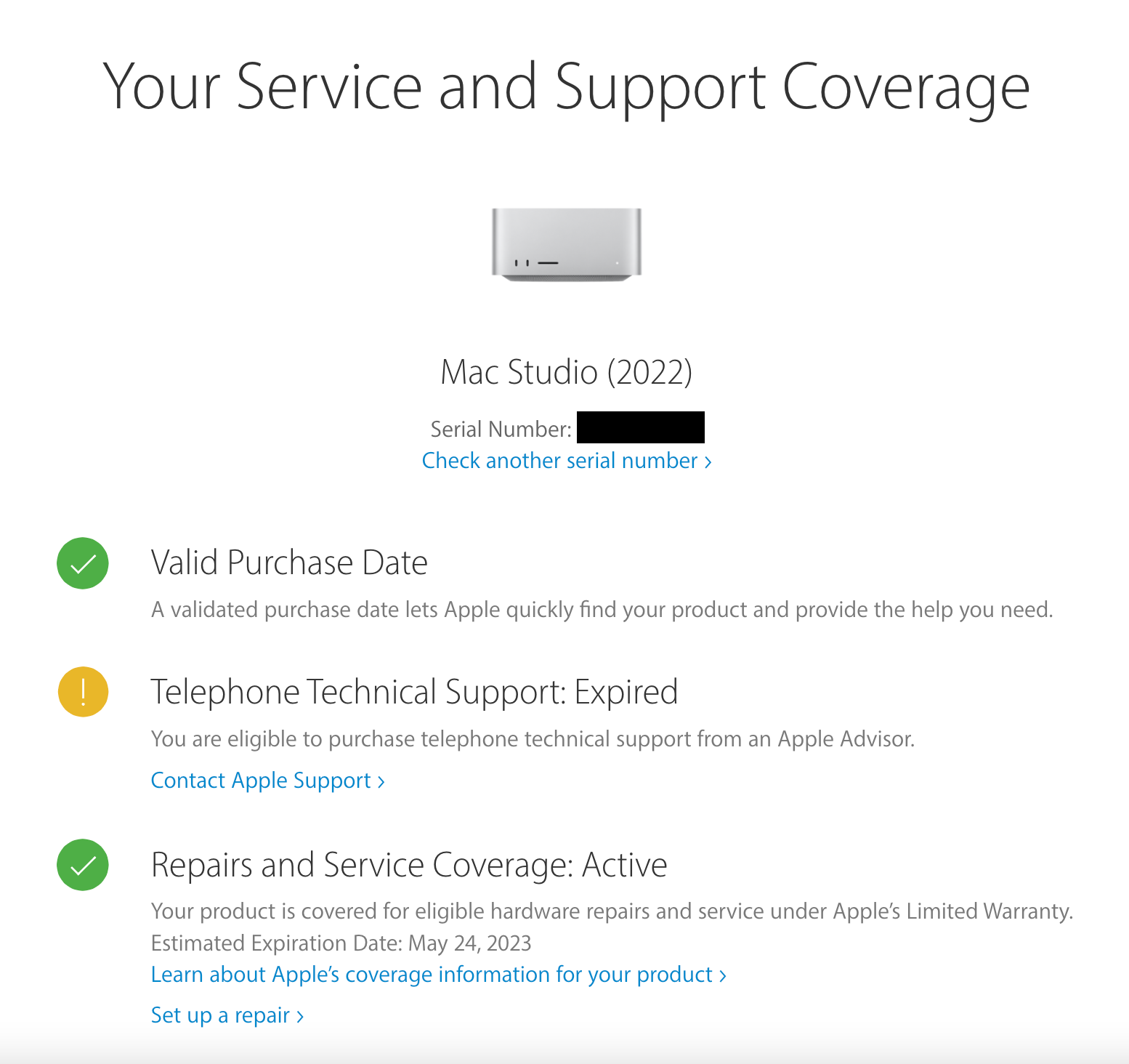 Service and Support Coverage