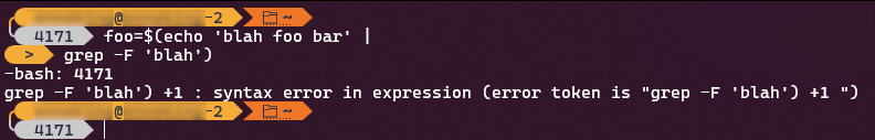 Screenshot of example showing fancy prompt