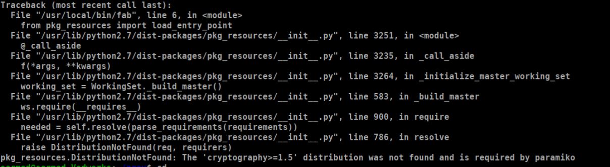 error output