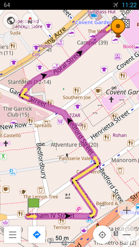 Directions obscuring every single street name