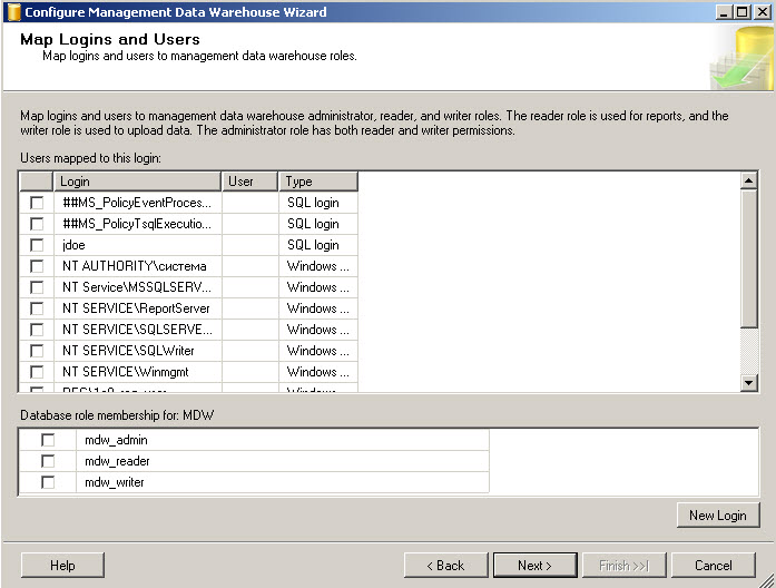 Map Logins and Users