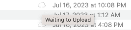 Waiting to Upload