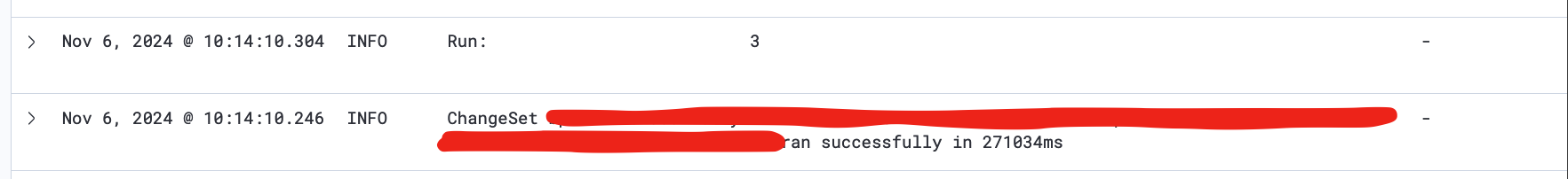 change set logs