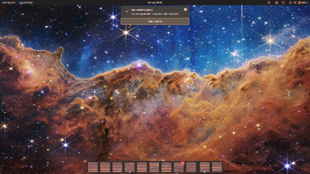 Desktop after problem occurs