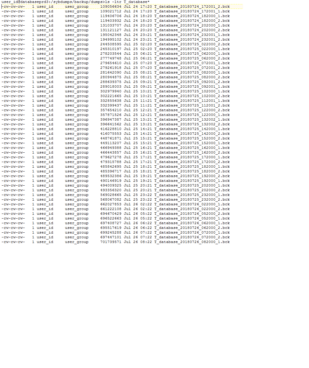Log Size