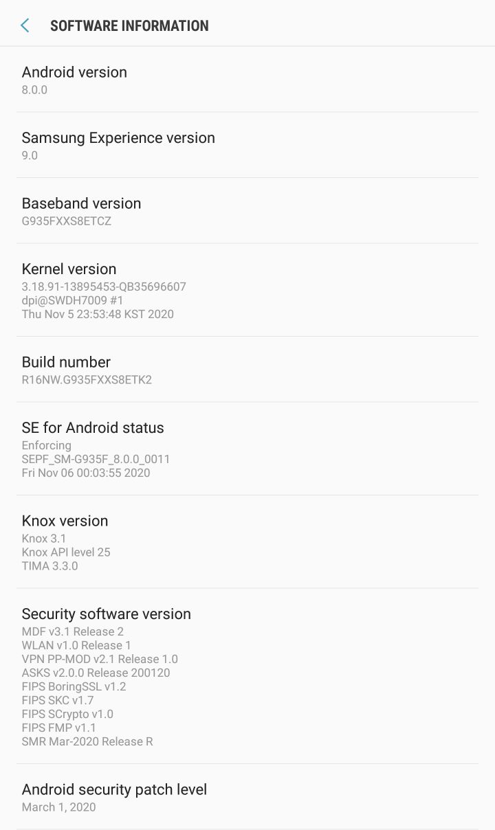 additional software information