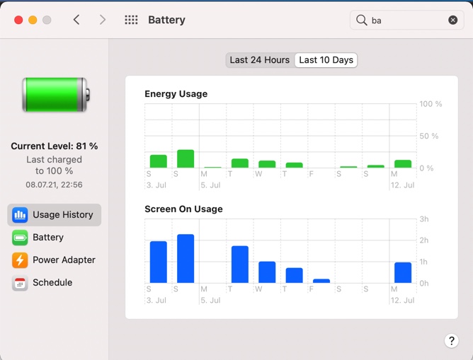 Battery info