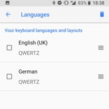 GBoard languages