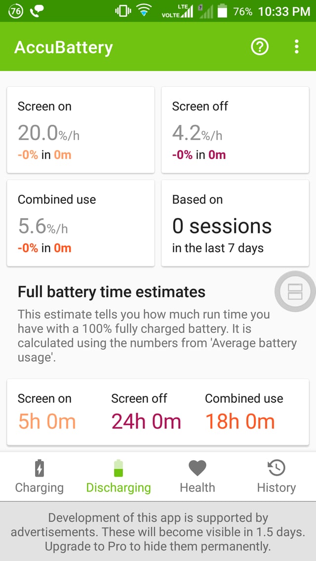 acuu battery apps discharging usage screenshot  