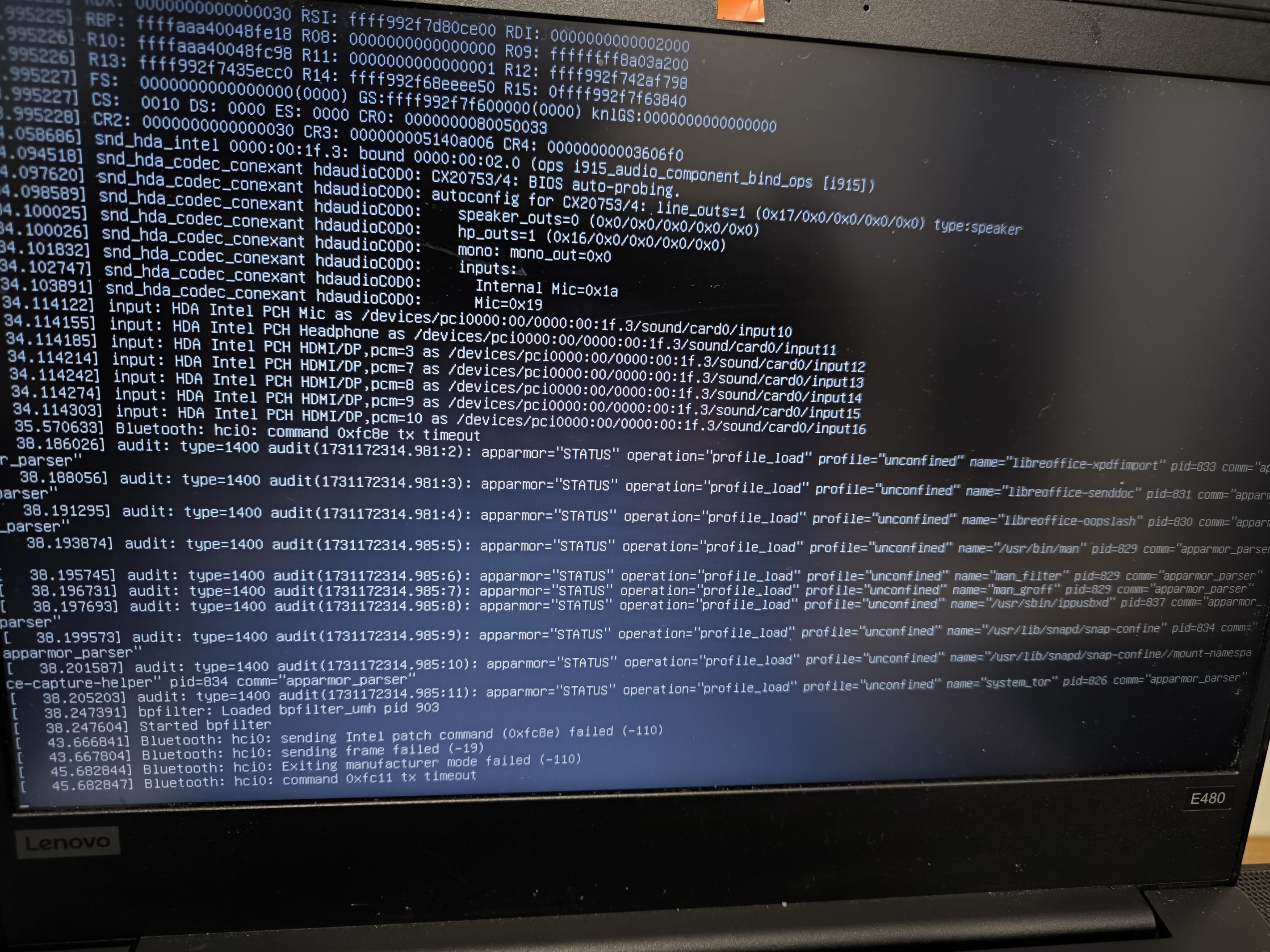 reboot failure
