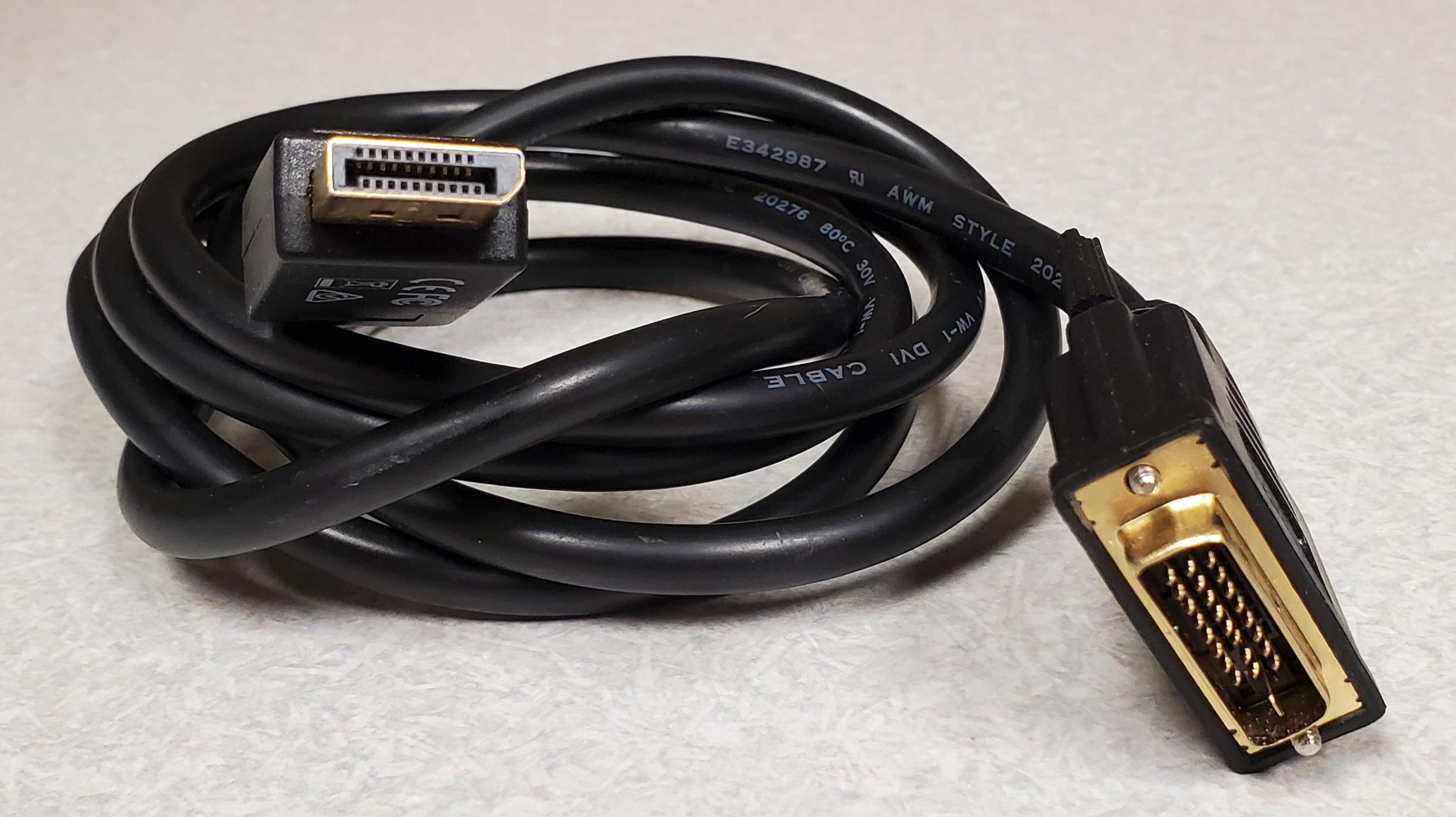 DisplayPort to DVI (cable)
