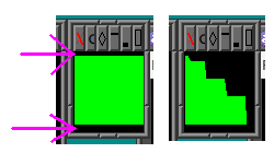 combined screen capture of two Conky windows