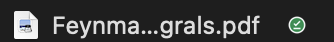 Green checkmark