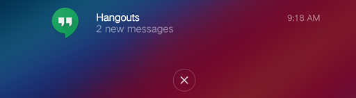 Hangouts Notification