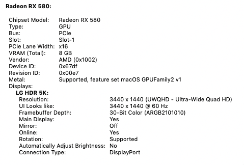 System Profile