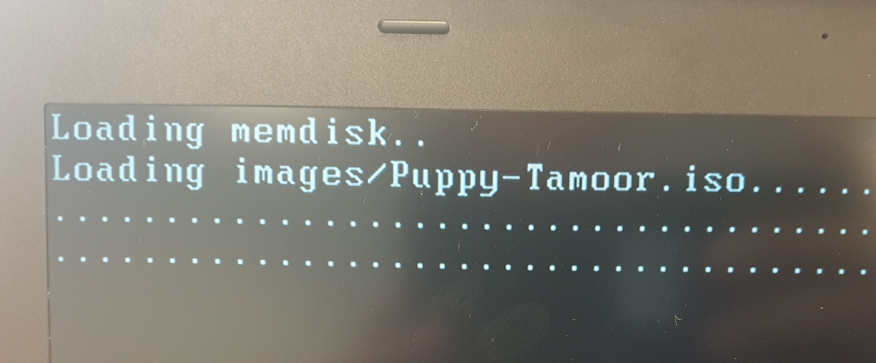 loading the iso