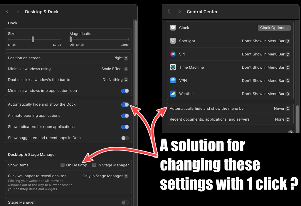 settings to change
