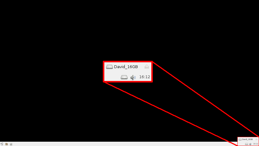 Working taskbar widget that opens the displayed device in <code class=