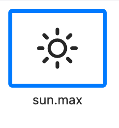 Sun from SF Symbol