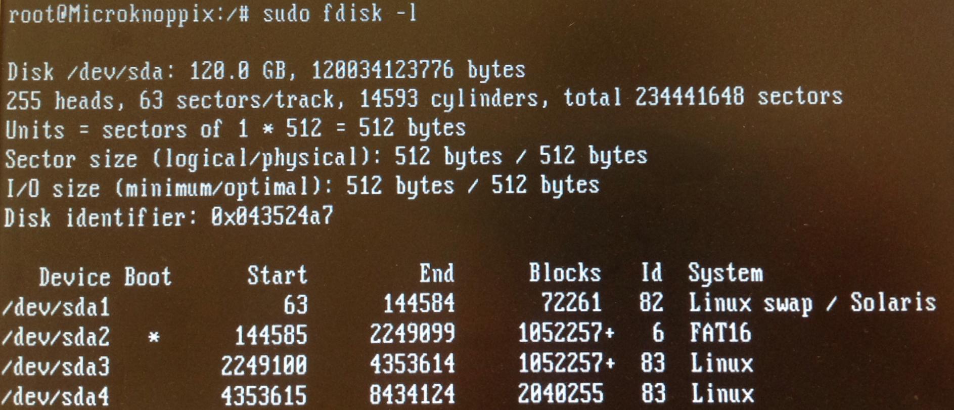 fdisk
